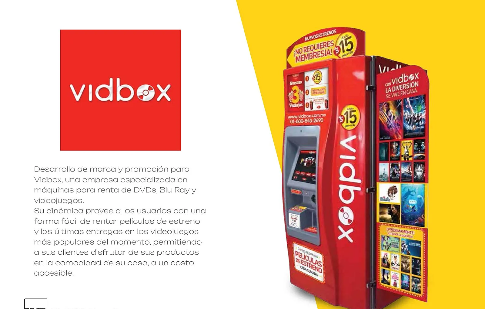 Vidbox — Desarrollo de marca y campañas