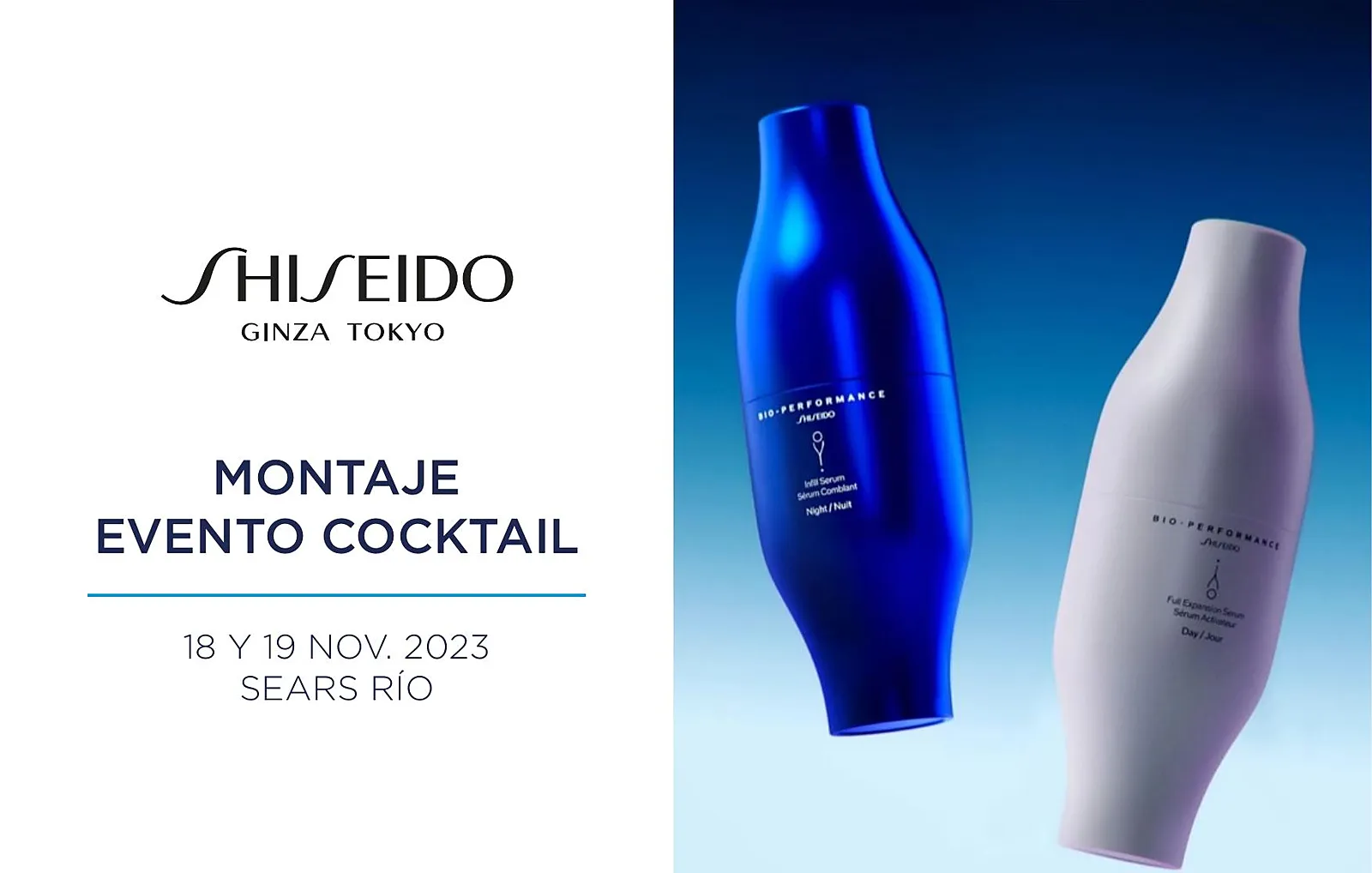 Shiseido — Montaje evento cocktail